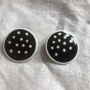 Vintage polka dot earrings